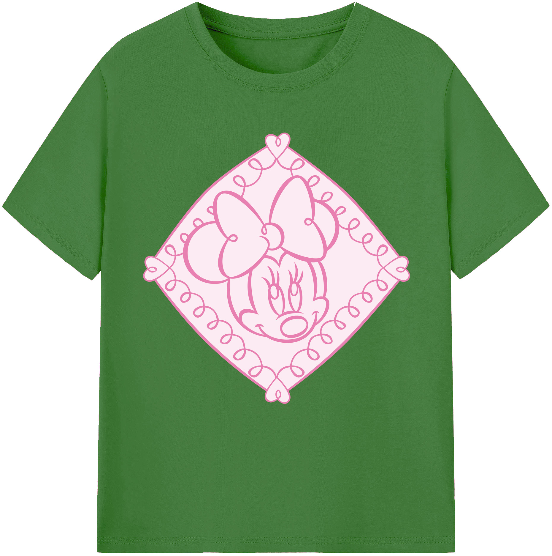 （画像用） ミッキーマウス Mickey Mouse レディースカジュアルプリントTシャツ（綿100％）
